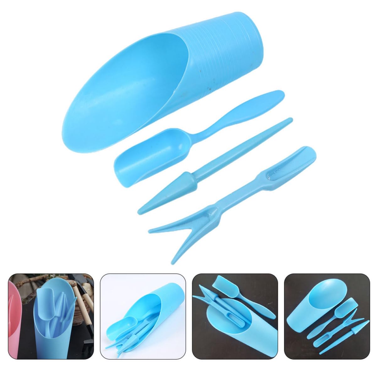 Plant Parent Tools - 4 adet/takım, Plastik Dayanıklı Kova kürek