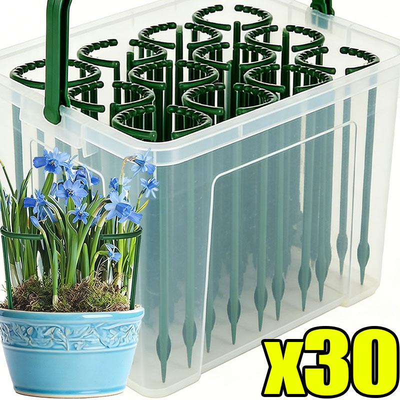 Plant Parent Tools - 30-1 adet plastik bitki desteği yarım